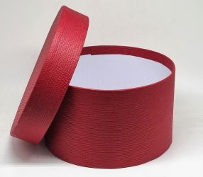 14cm tmrj, 8cm magas, fedeles kalapdoboz, virgdoboz: textil hats burgundi