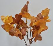  35cm hossz, 6 g, 9cmx7cm-es level ginko biloba csokor: aranybarna