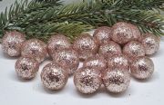  2-2,5cm-es tndklen csillog glitteres hungarocell goly: pasztell rosegold